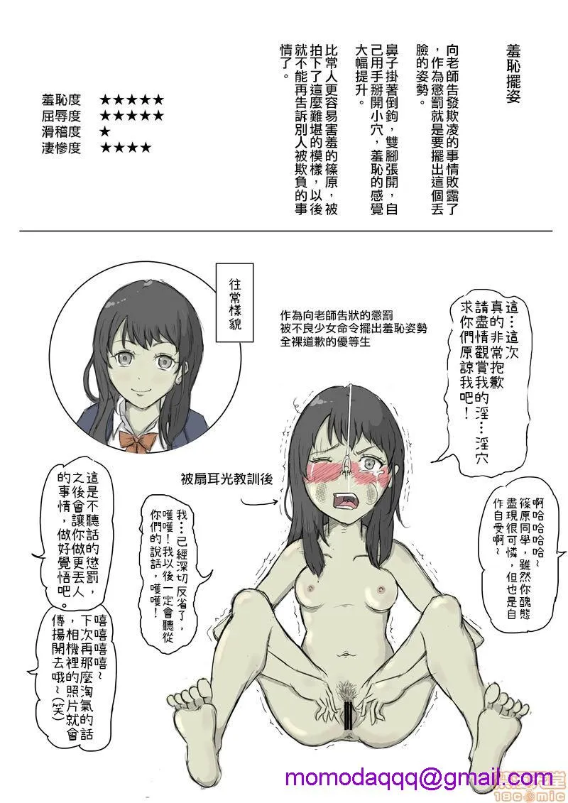 无翼鸟邪恶漫画之女の生き耻図鑑I